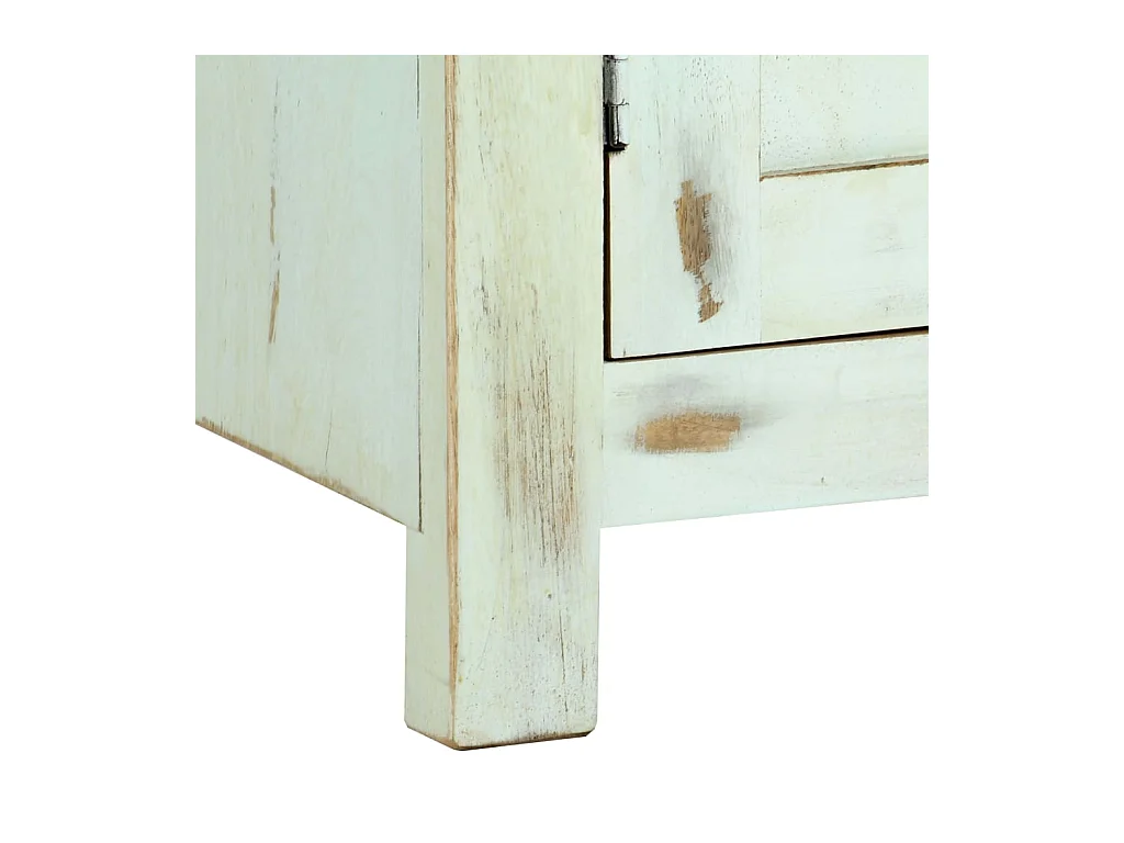 Buffet Bleu clair 110x35x70 cm Bois de manguier massif