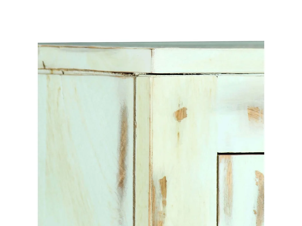 Aparador madera maciza de mango azul claro 110x35x70 cm