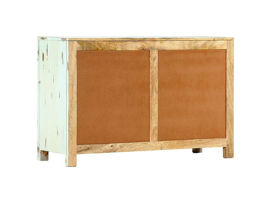 Sideboard Hellblau 110x35x70 cm Massivholz Mango