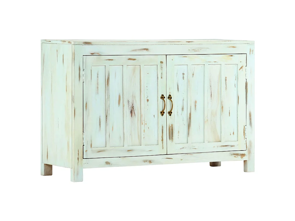 Sideboard Hellblau 110x35x70 cm Massivholz Mango