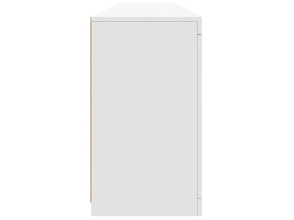 Dressoir met LED-verlichting 162x37x67 cm wit