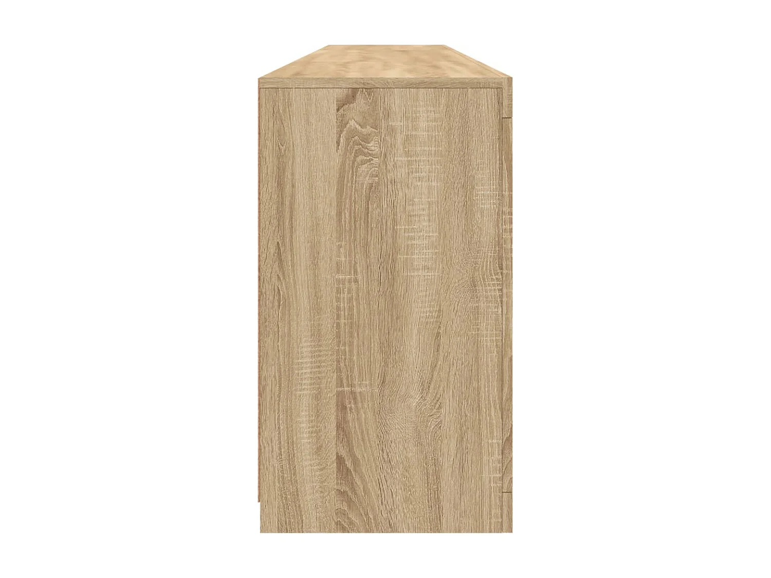 Buffet avec lumières LED chêne sonoma 202x37x67 cm