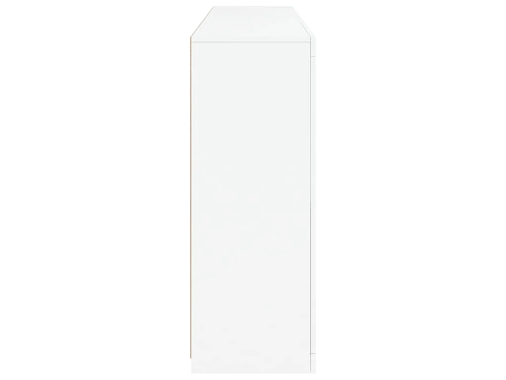 Buffet avec lumières LED blanc 162x37x100 cm