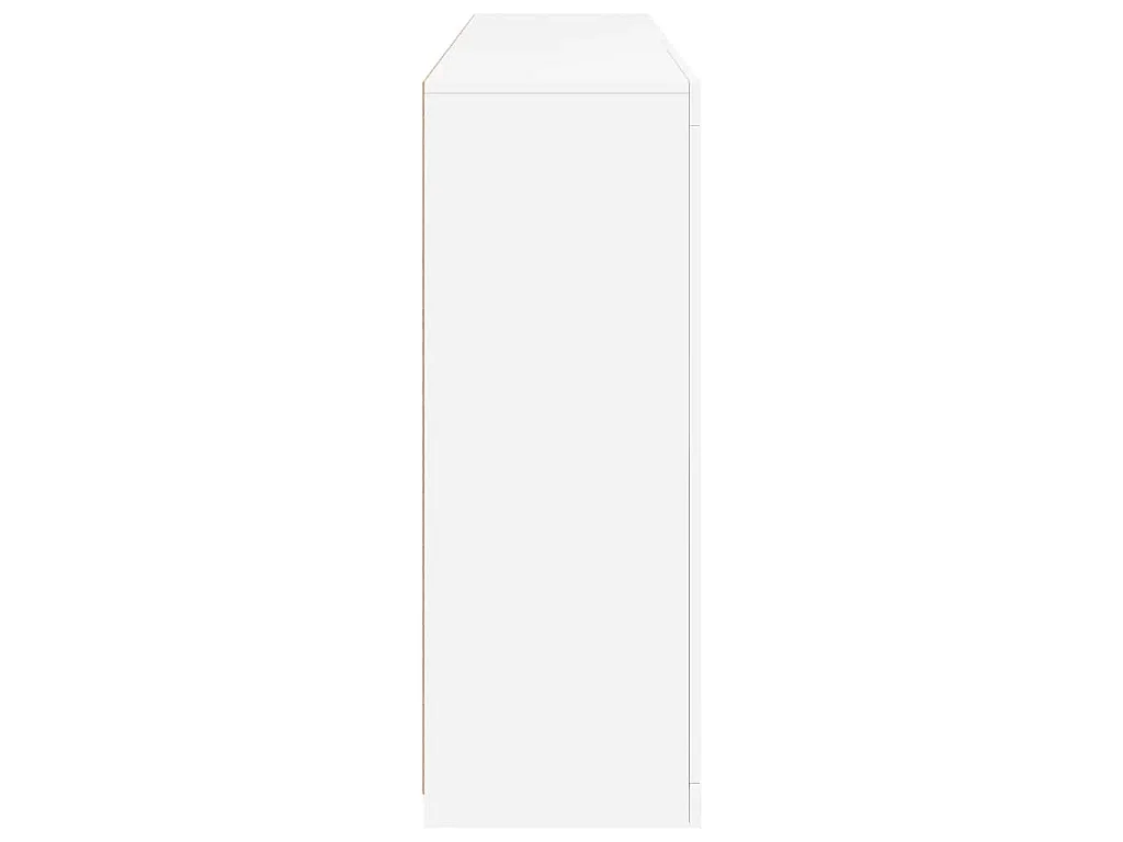 Buffet avec lumières LED blanc 162x37x100 cm