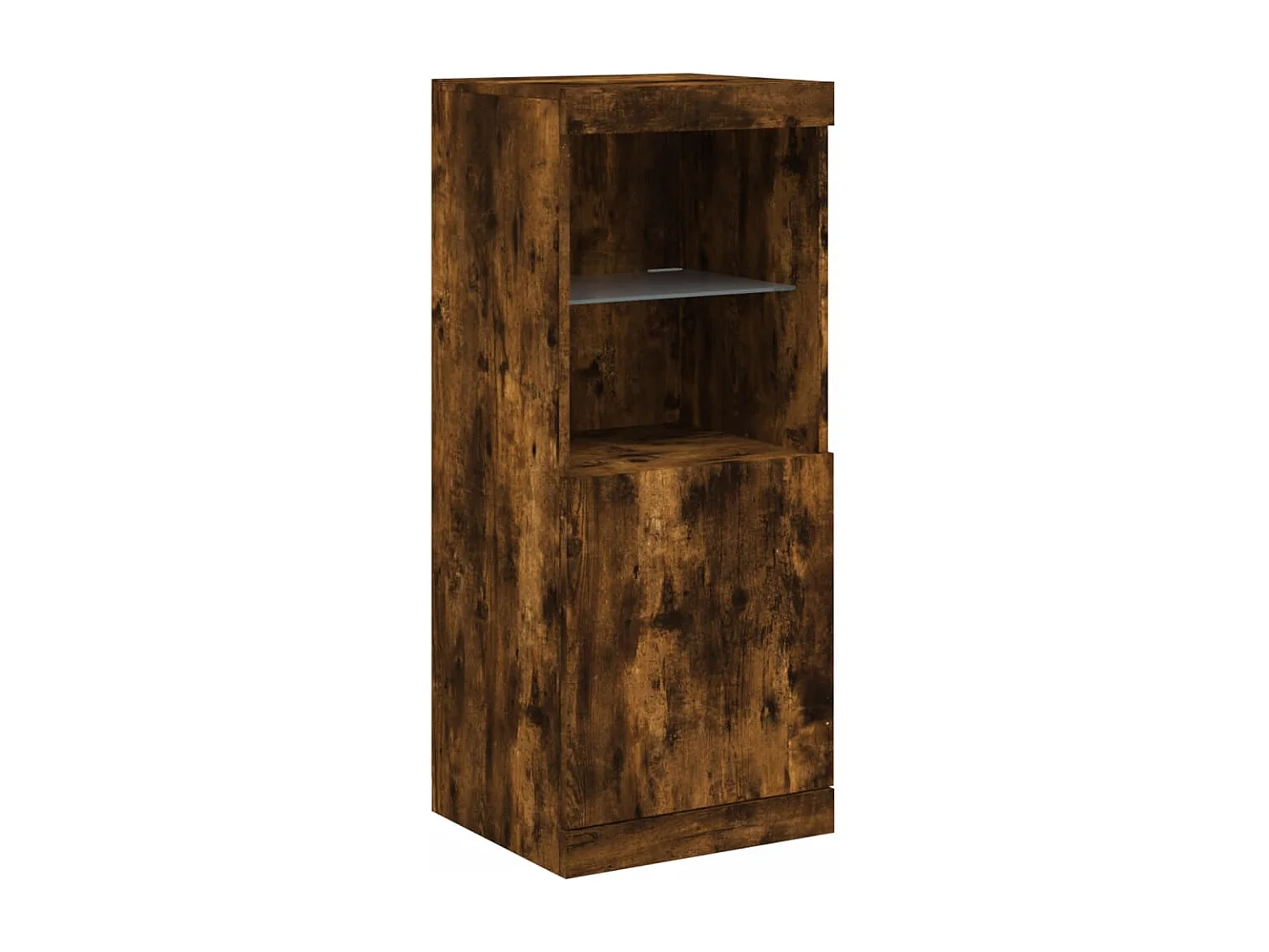 Sideboard mit LED-Leuchten Räuchereiche 162x37x100 cm