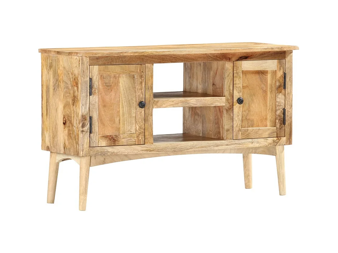 Buffet 100x35x60 cm Bois de manguier massif