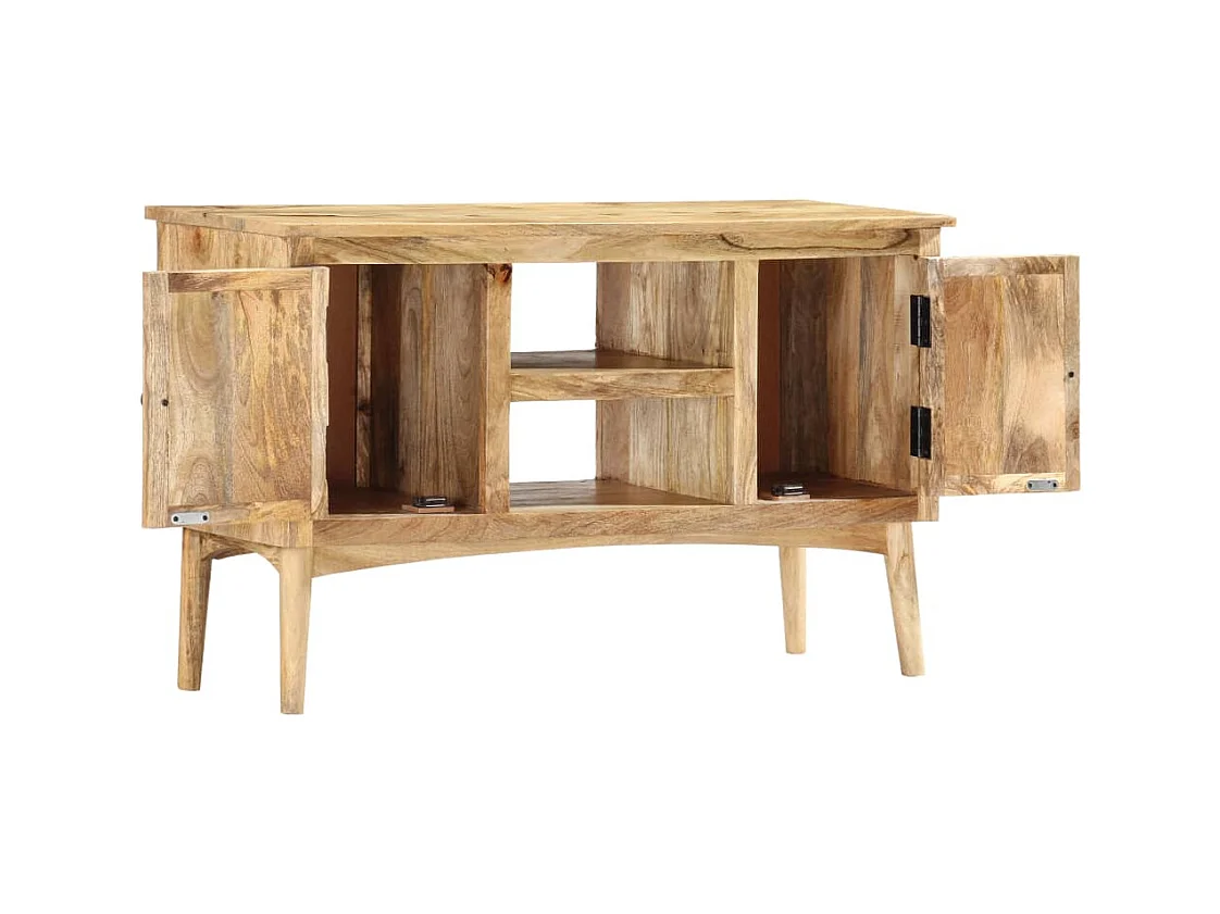 Buffet 100x35x60 cm Bois de manguier massif