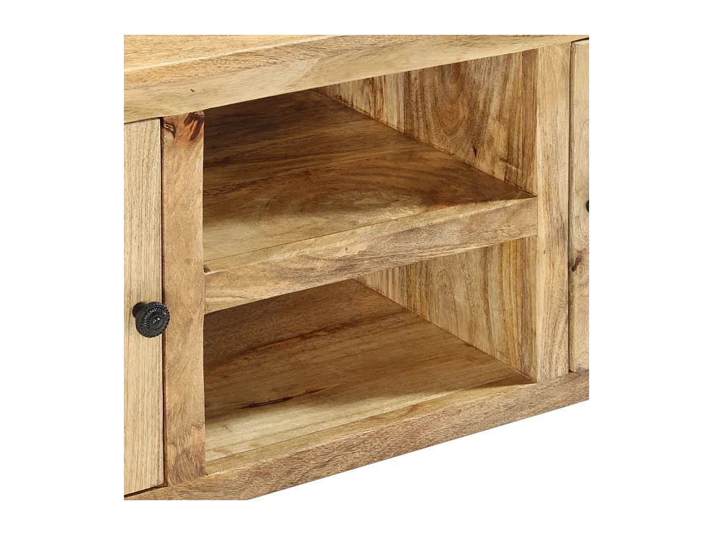 Buffet 100x35x60 cm Bois de manguier massif
