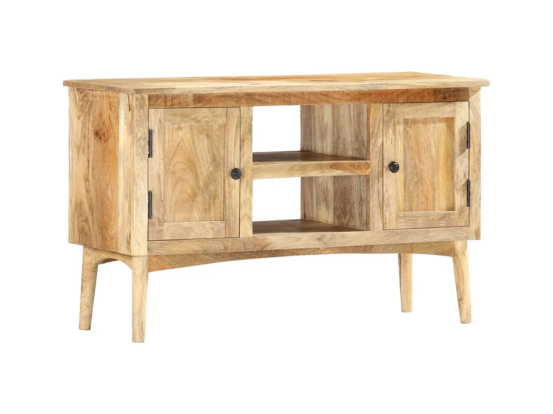 Buffet 100x35x60 cm Bois de manguier massif
