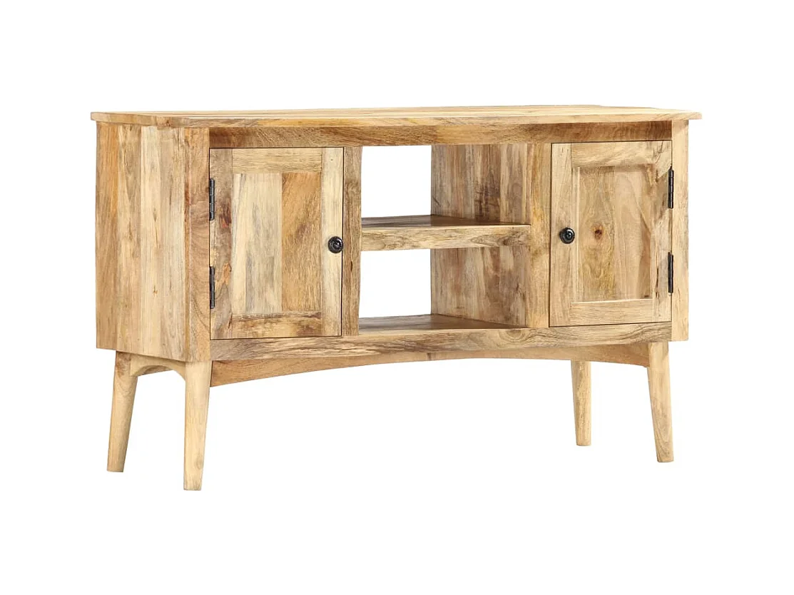 Buffet 100x35x60 cm Bois de manguier massif