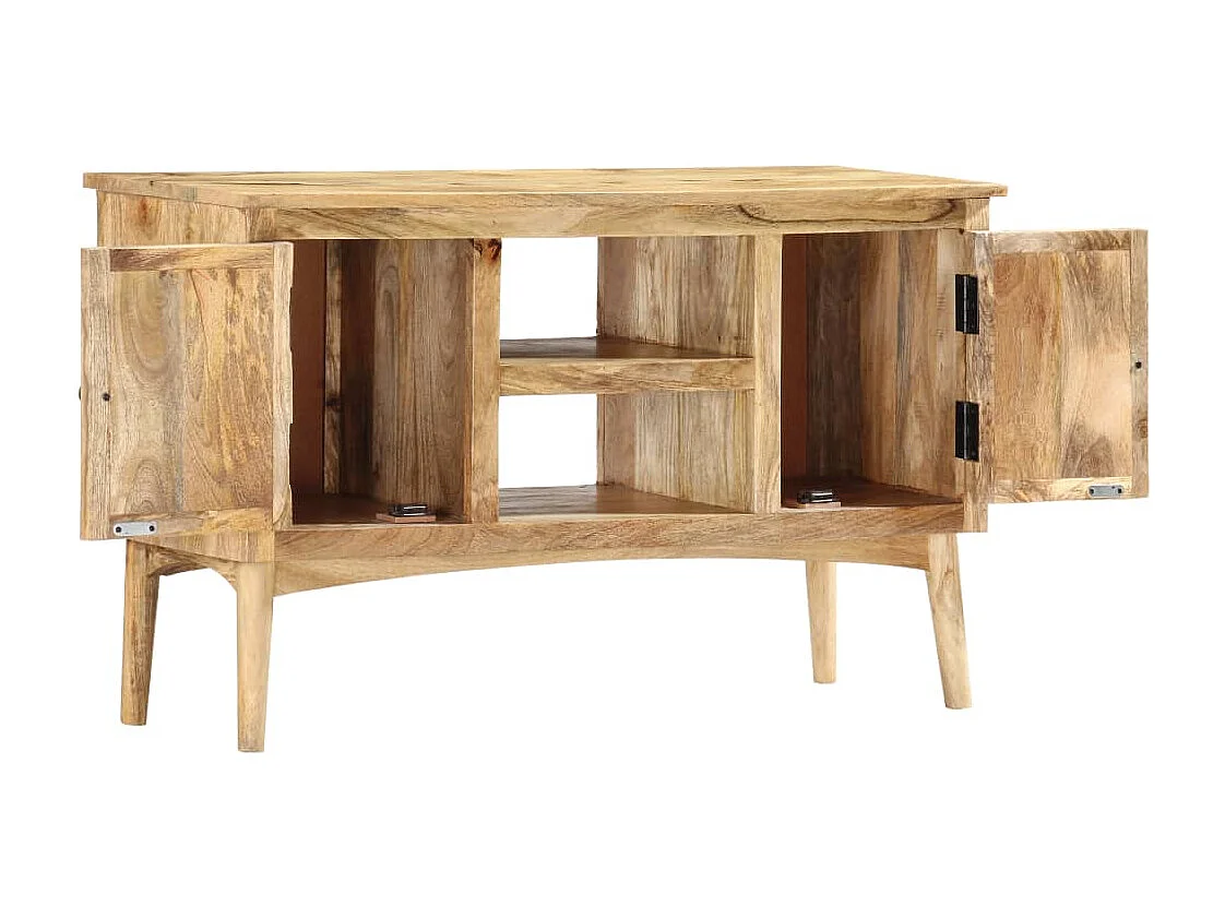 Buffet 100x35x60 cm Bois de manguier massif