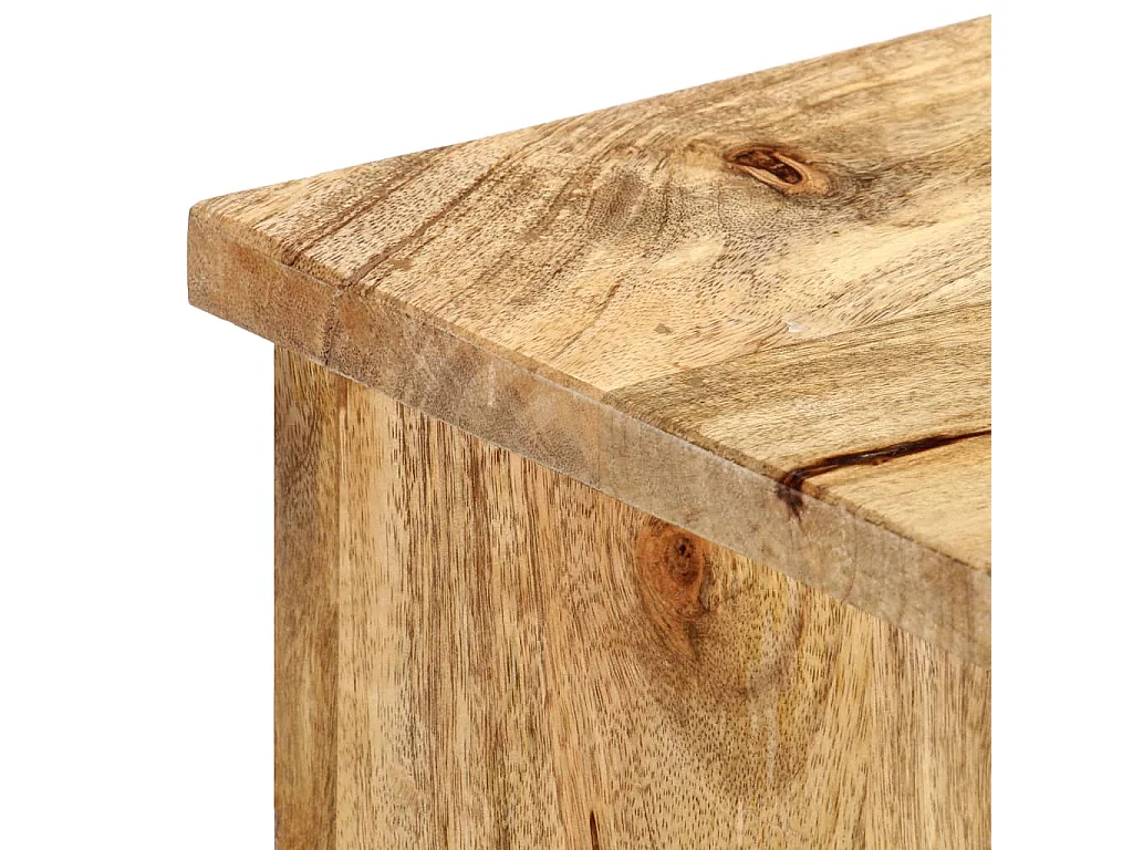 Buffet 100x35x60 cm Bois de manguier massif