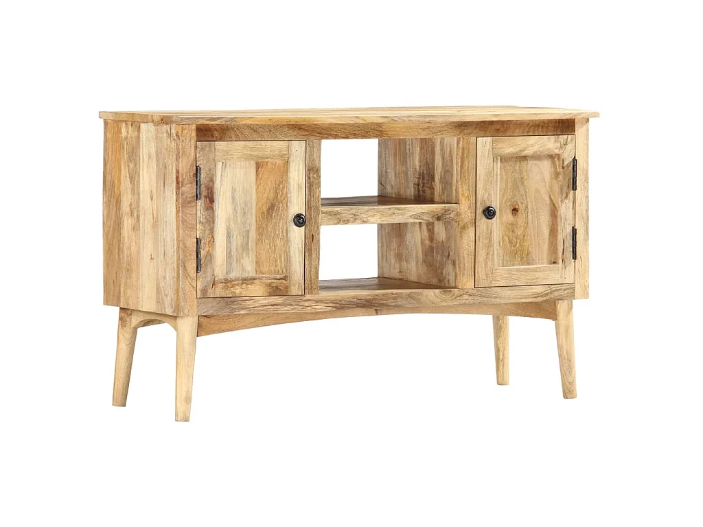 Buffet 100x35x60 cm Bois de manguier massif