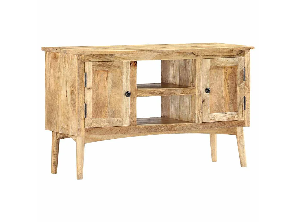 Buffet 100x35x60 cm Bois de manguier massif