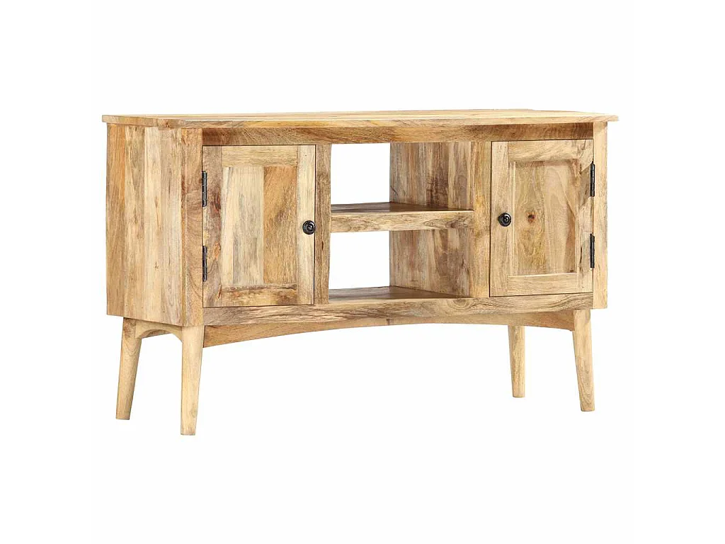 Buffet 100x35x60 cm Bois de manguier massif