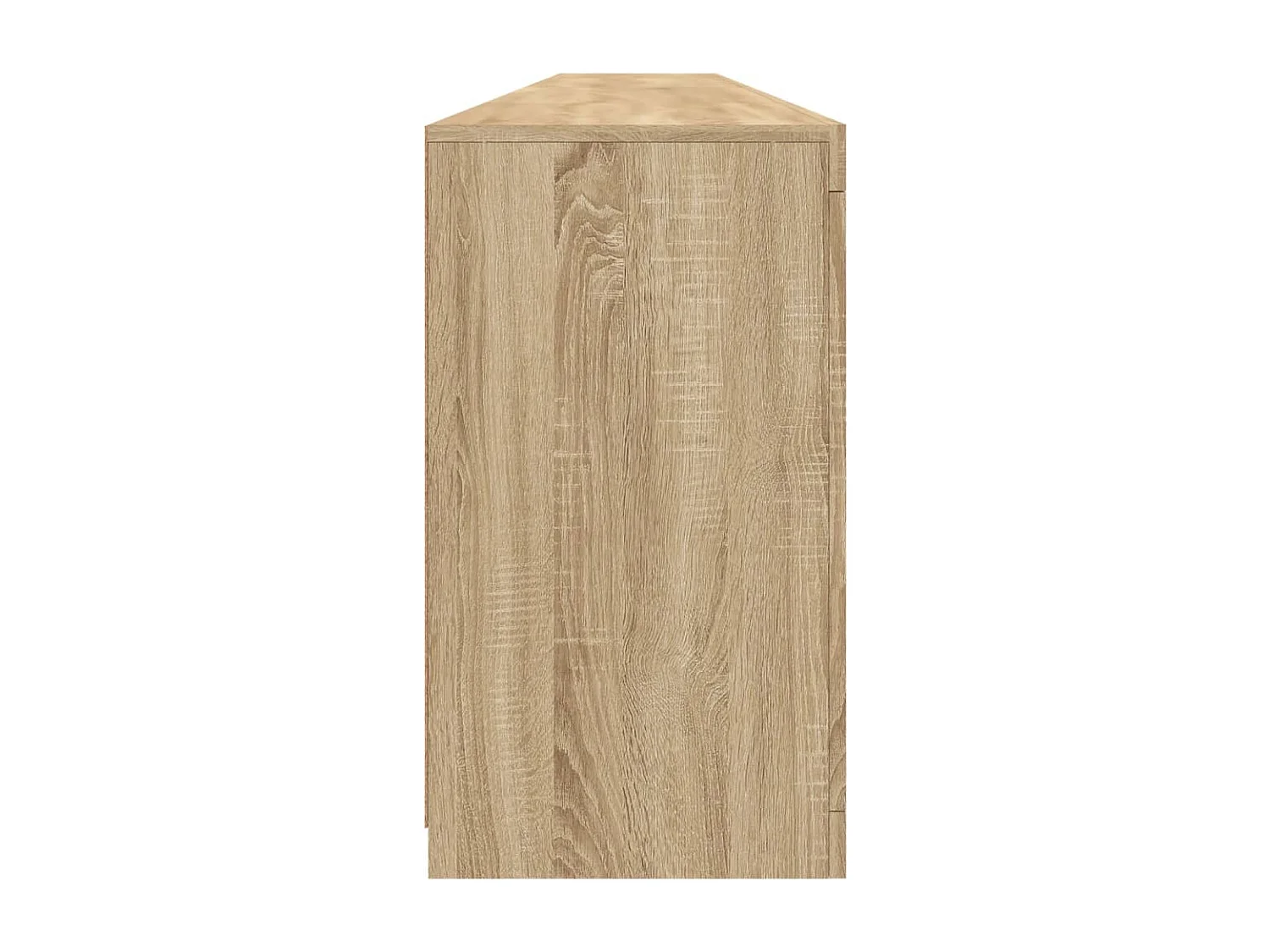 Buffet avec lumières LED chêne sonoma 283x37x67 cm