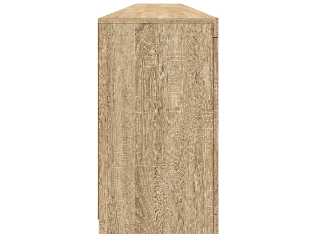 Dressoir met LED-verlichting 283x37x67 cm sonoma eikenkleurig