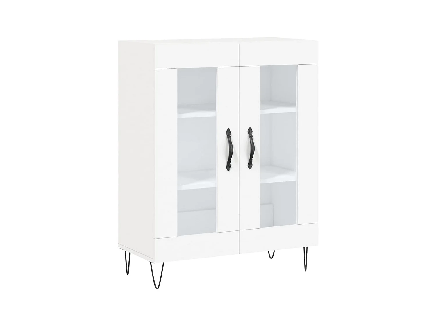 Highboard Weiß 69,5x34x180 cm Holzwerkstoff