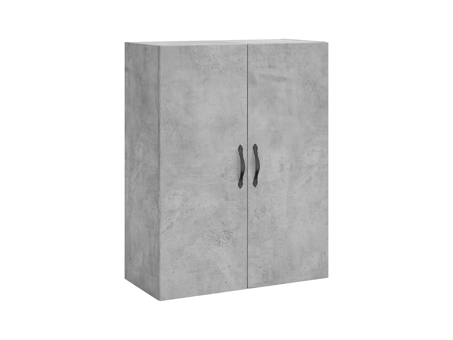 Buffet haut Gris béton 69,5x34x180 cm Bois d'ingénierie