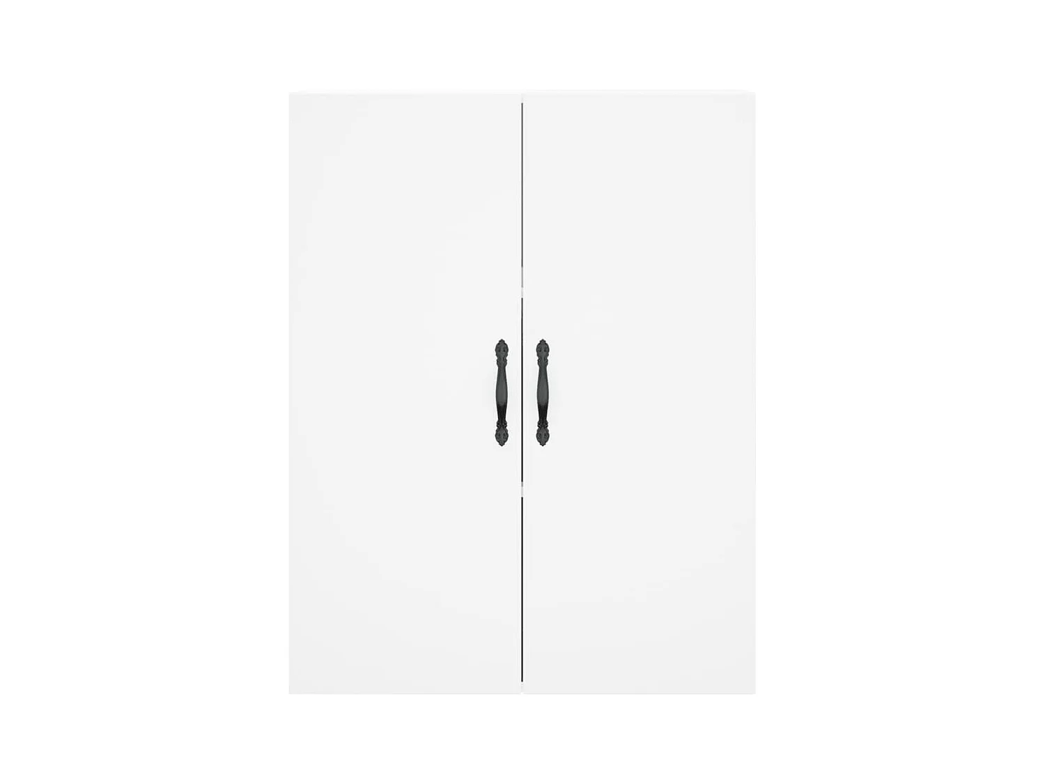 Buffet haut Blanc 69,5x34x180 cm Bois d'ingénierie