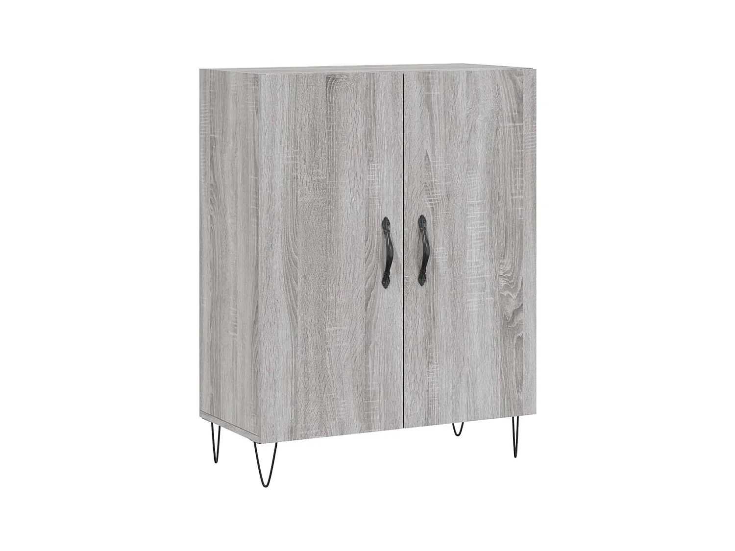 Highboard Grau Sonoma 69,5x34x180 cm Holzwerkstoff
