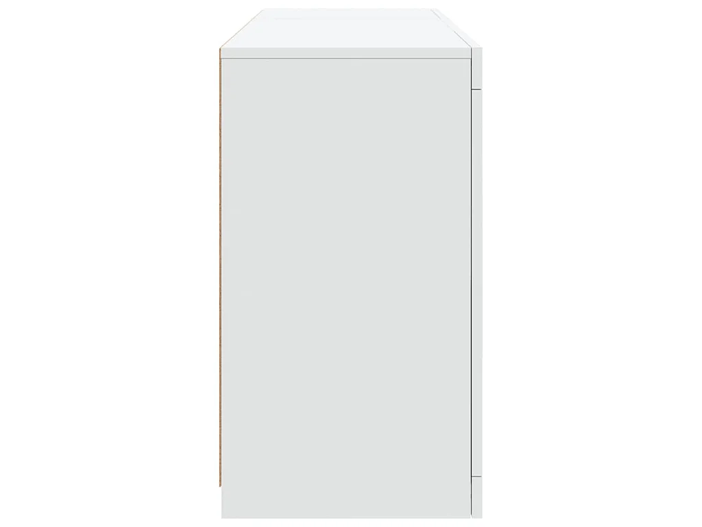 Aparador com luzes LED 123x37x67 cm branco