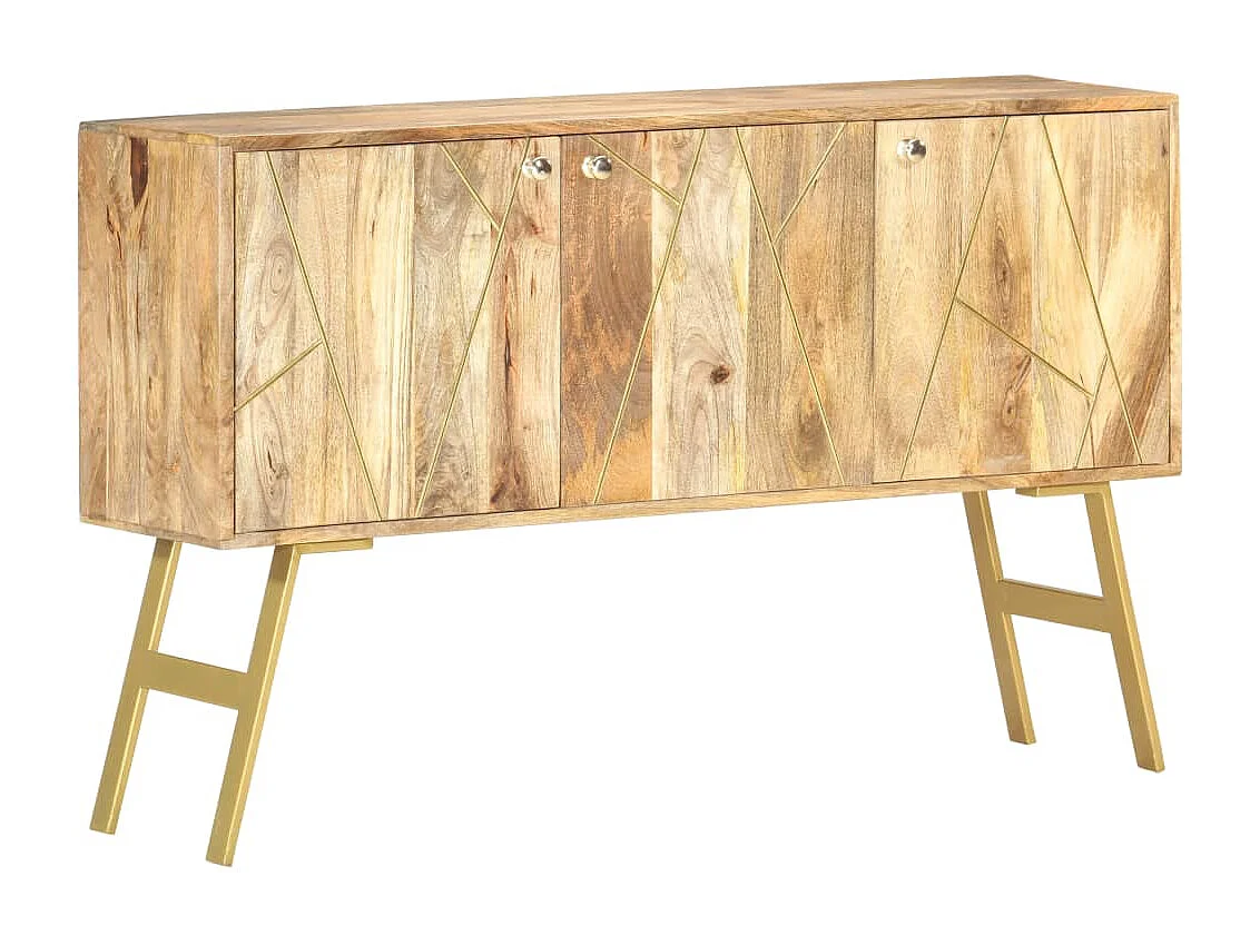 Aparador 118x30x75 cm madeira de mangueira maciça