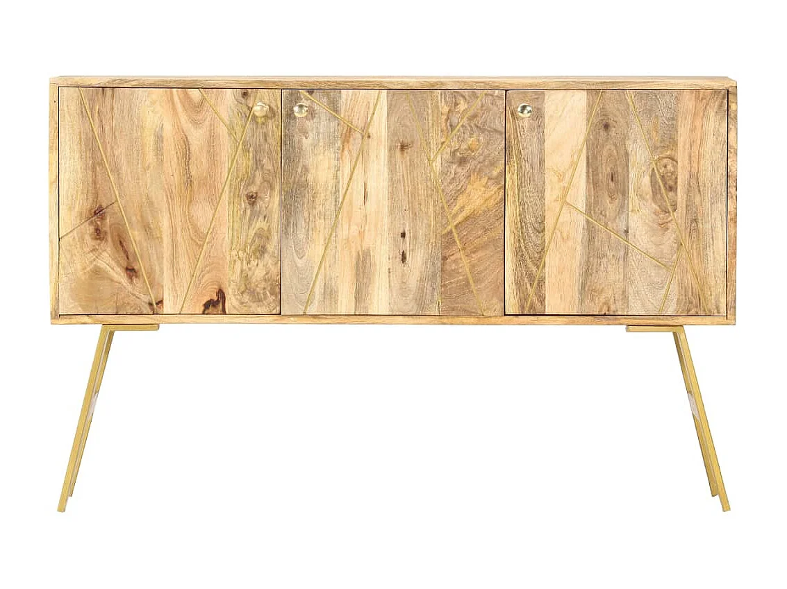 Aparador 118x30x75 cm madeira de mangueira maciça