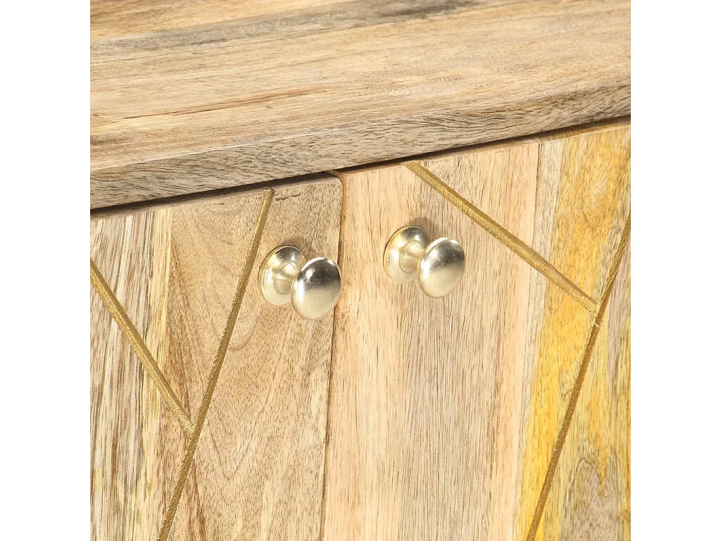 Aparador 118x30x75 cm madeira de mangueira maciça