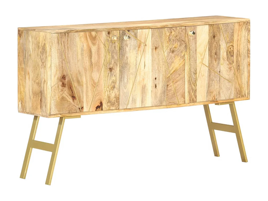 Aparador 118x30x75 cm madeira de mangueira maciça