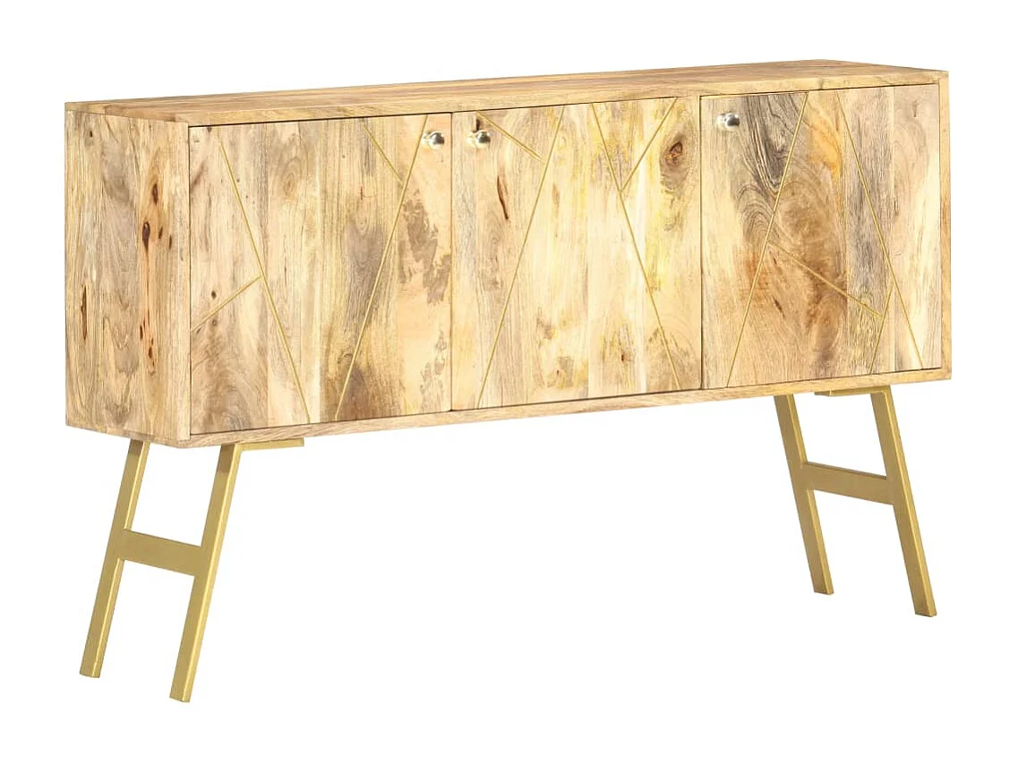 Aparador 118x30x75 cm madeira de mangueira maciça