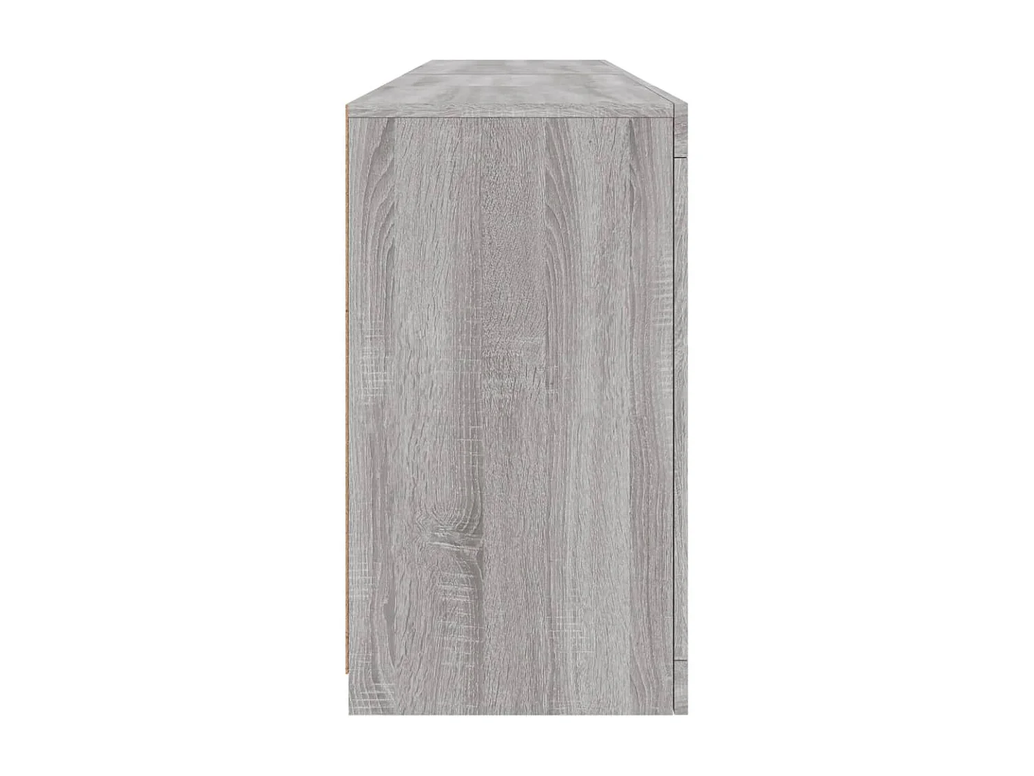 Buffet avec lumières LED sonoma gris 164x37x67 cm