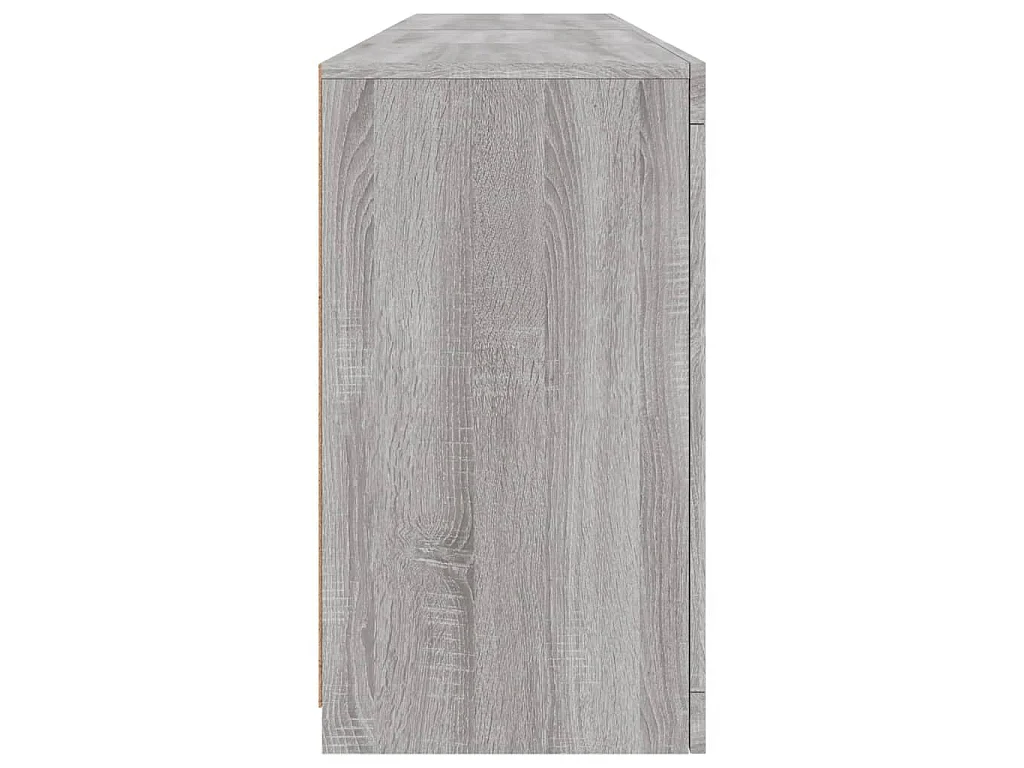 Sideboard mit LED-Leuchten Grau Sonoma 164x37x67 cm