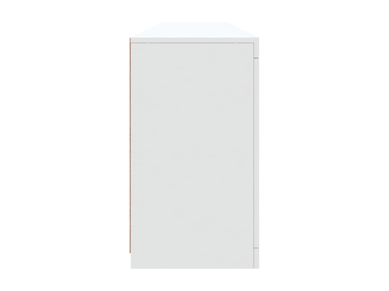 Sideboard mit LED-Leuchten Weiß 202x37x67 cm