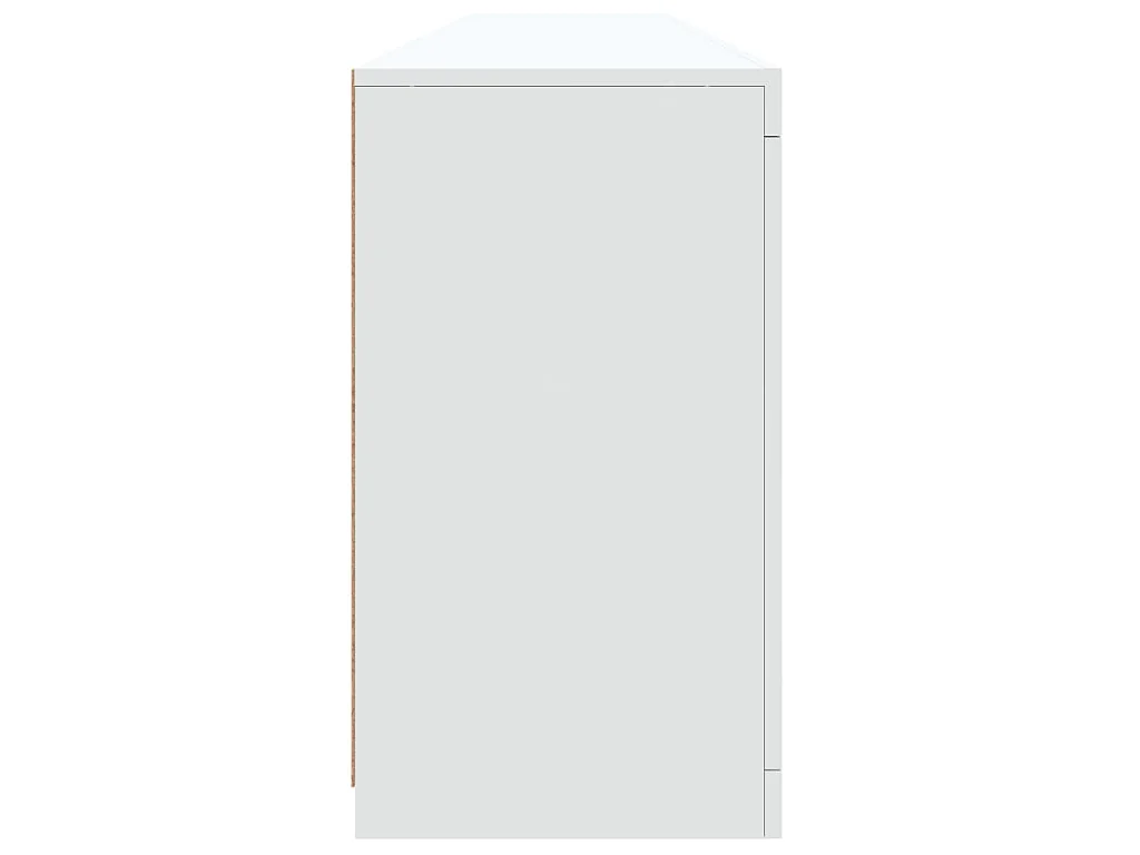 Buffet avec lumières LED blanc 202x37x67 cm