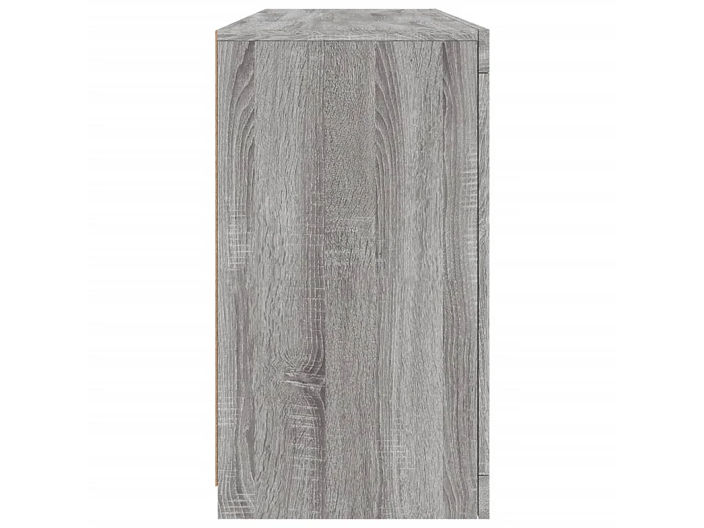 Dressoir met LED-verlichting 142,5x37x67 cm grijs sonoma