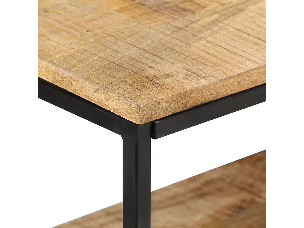 Sideboard 150x30x75 cm Raues Mangoholz