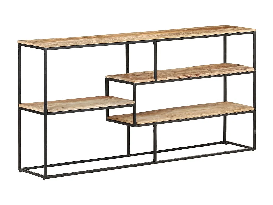 Sideboard 150x30x75 cm Raues Mangoholz