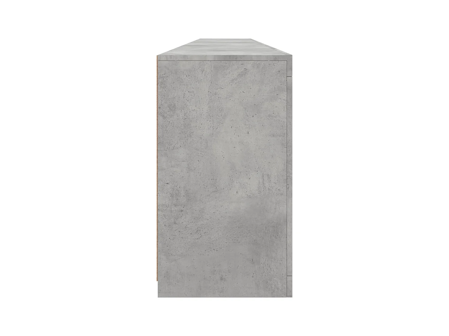 Sideboard mit LED-Leuchten Betongrau 283x37x67 cm