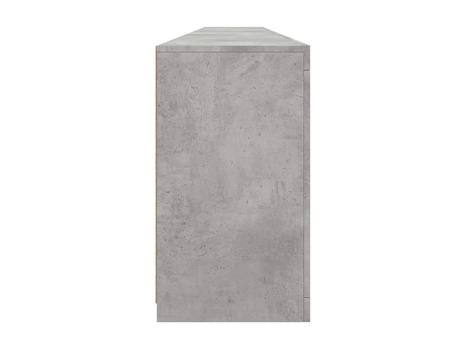 Credenza con Luci LED Grigio Cemento 283x37x67 cm