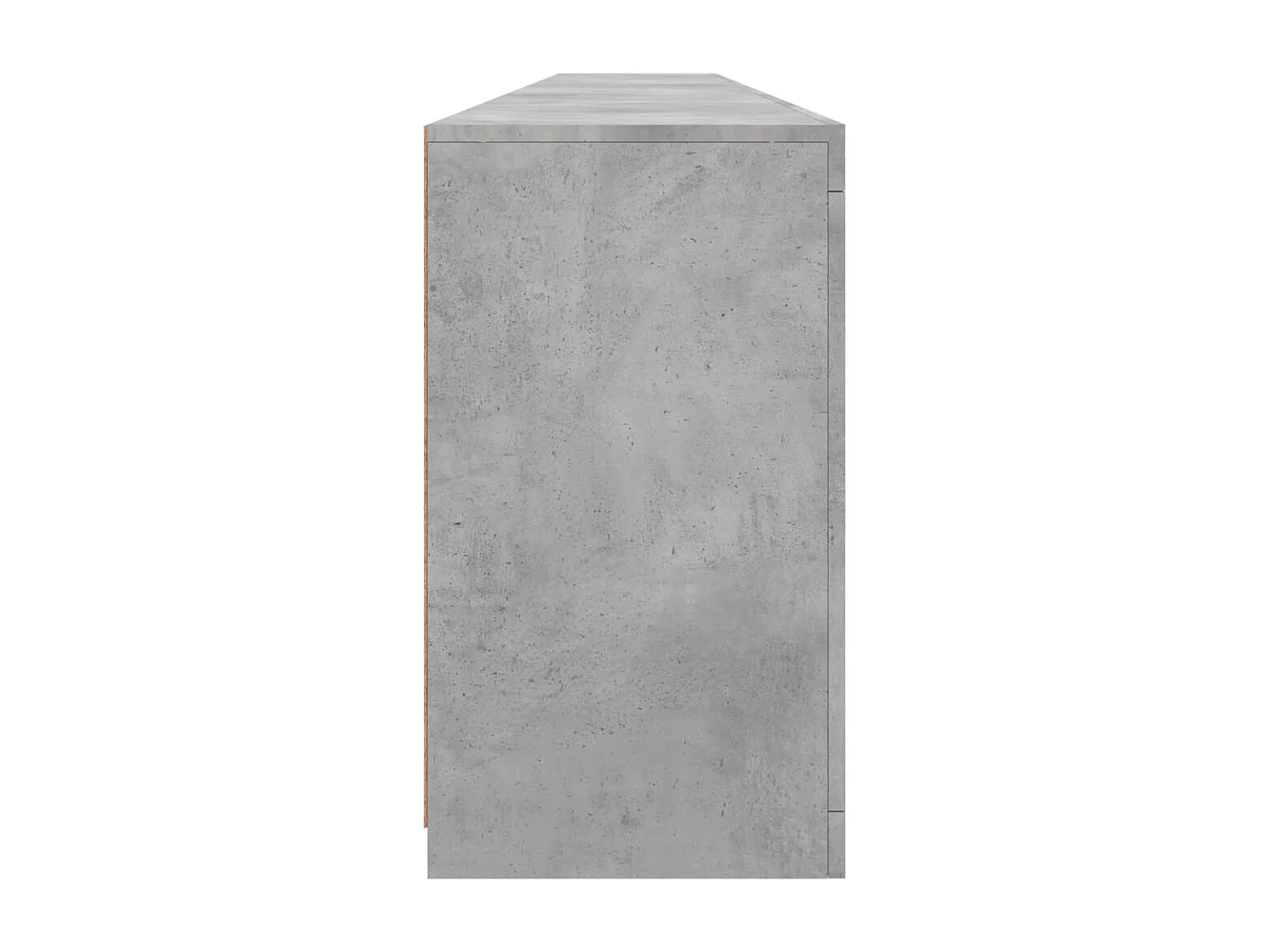 Credenza con Luci LED Grigio Cemento 283x37x67 cm