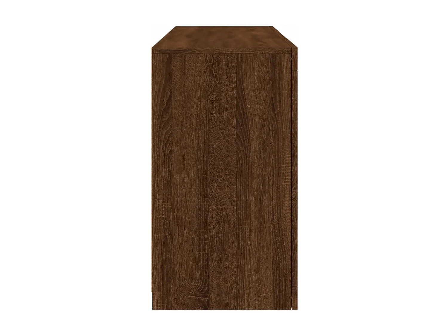 Aparador com luzes LED 123x37x67 cm carvalho castanho