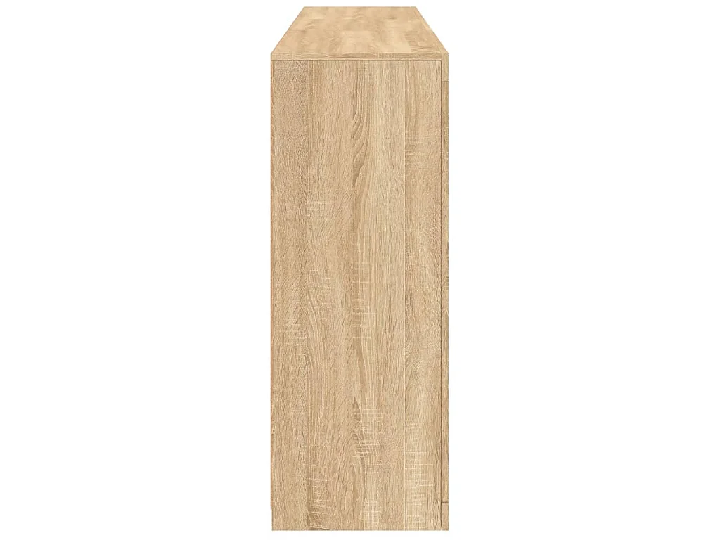 Aparador com luzes LED 162x37x100 cm carvalho sonoma