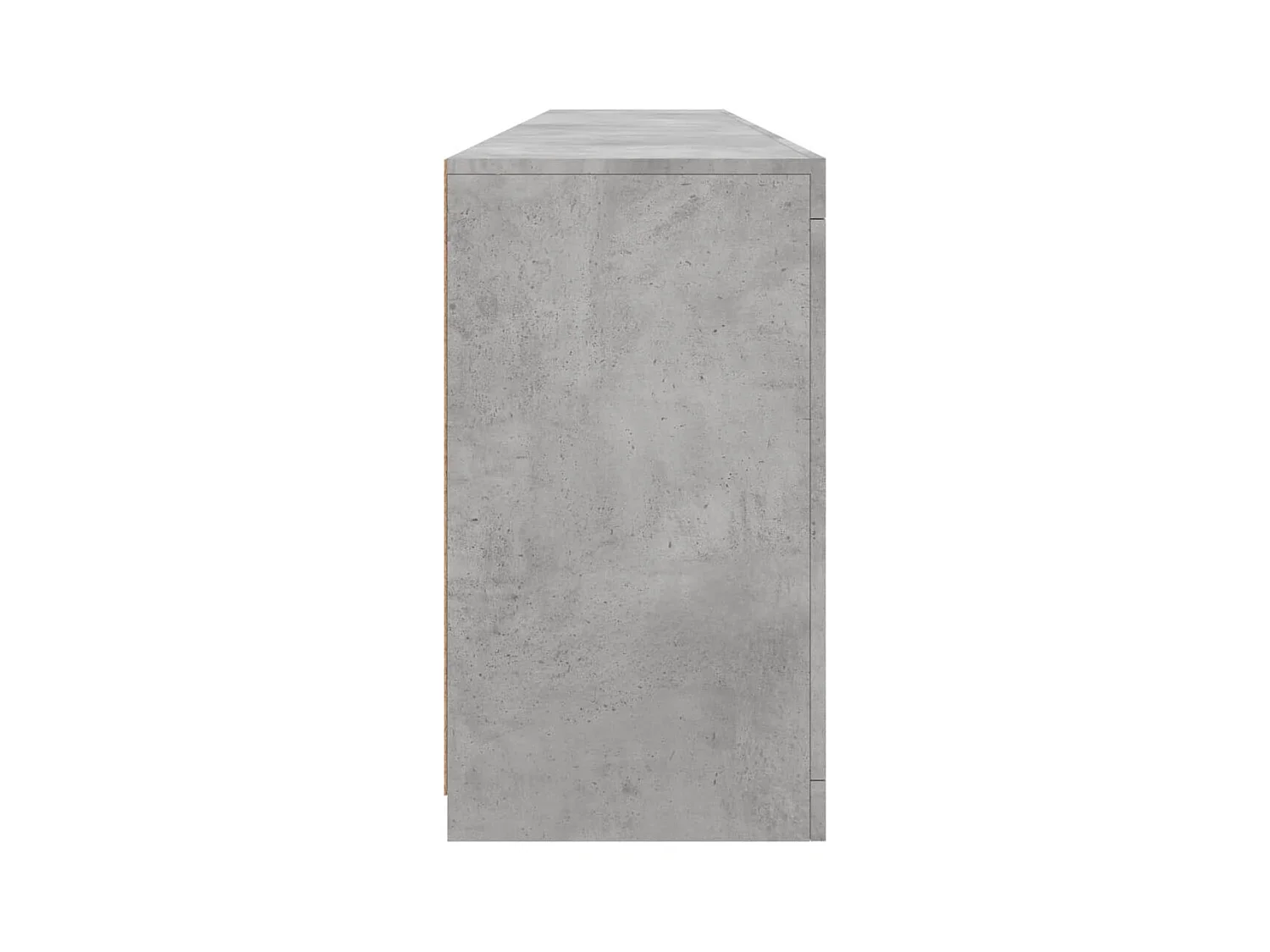 Buffet avec lumières LED gris béton 202x37x67 cm