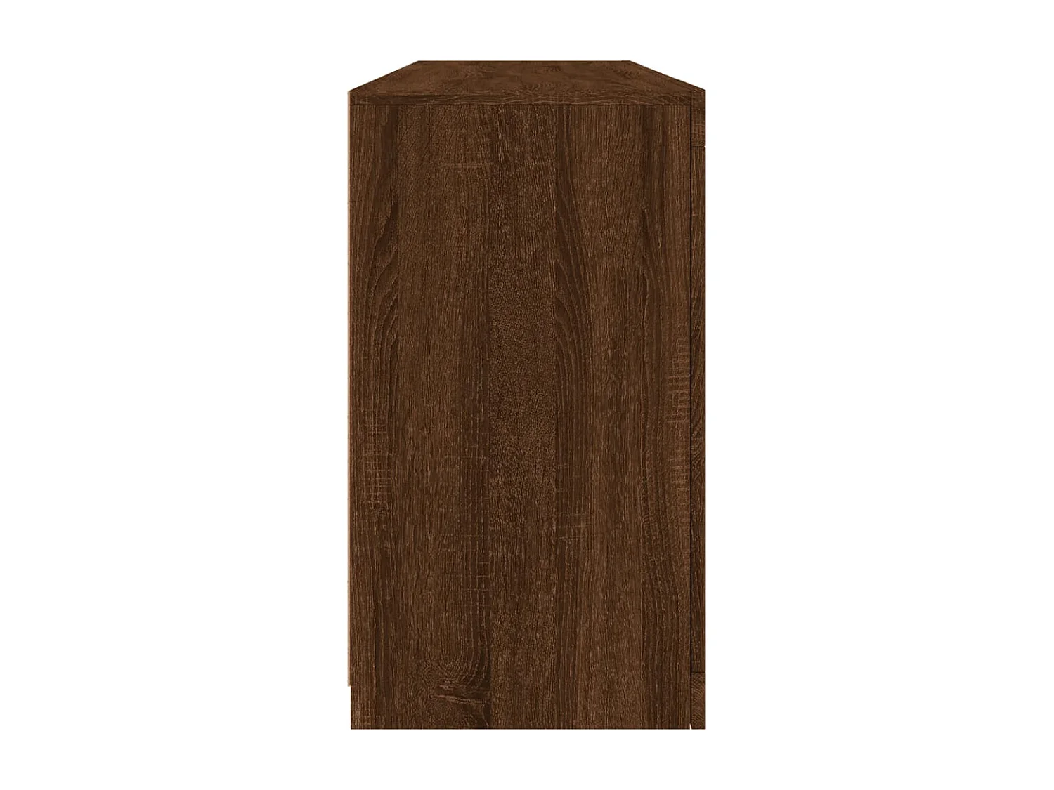 Aparador com luzes LED 163x37x67 cm carvalho castanho