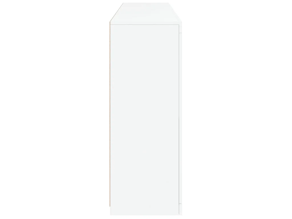 Aparador com luzes LED 162x37x100 cm branco