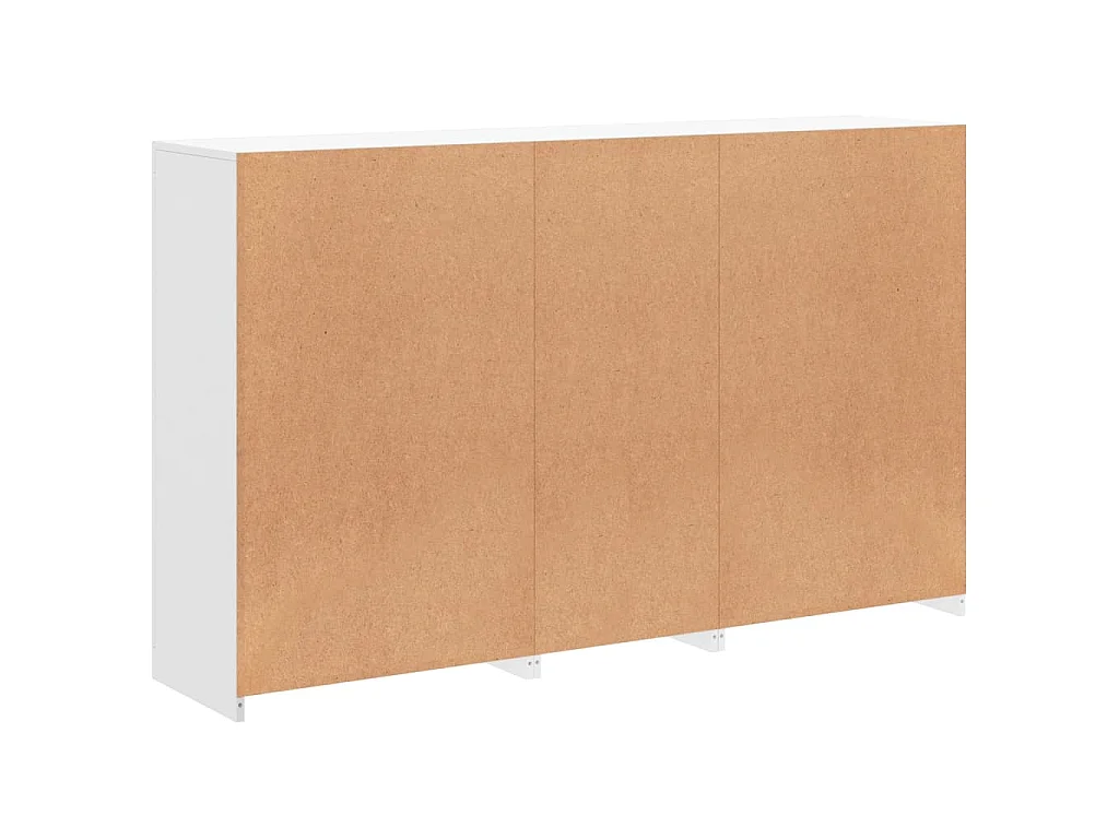 Aparador com luzes LED 162x37x100 cm branco