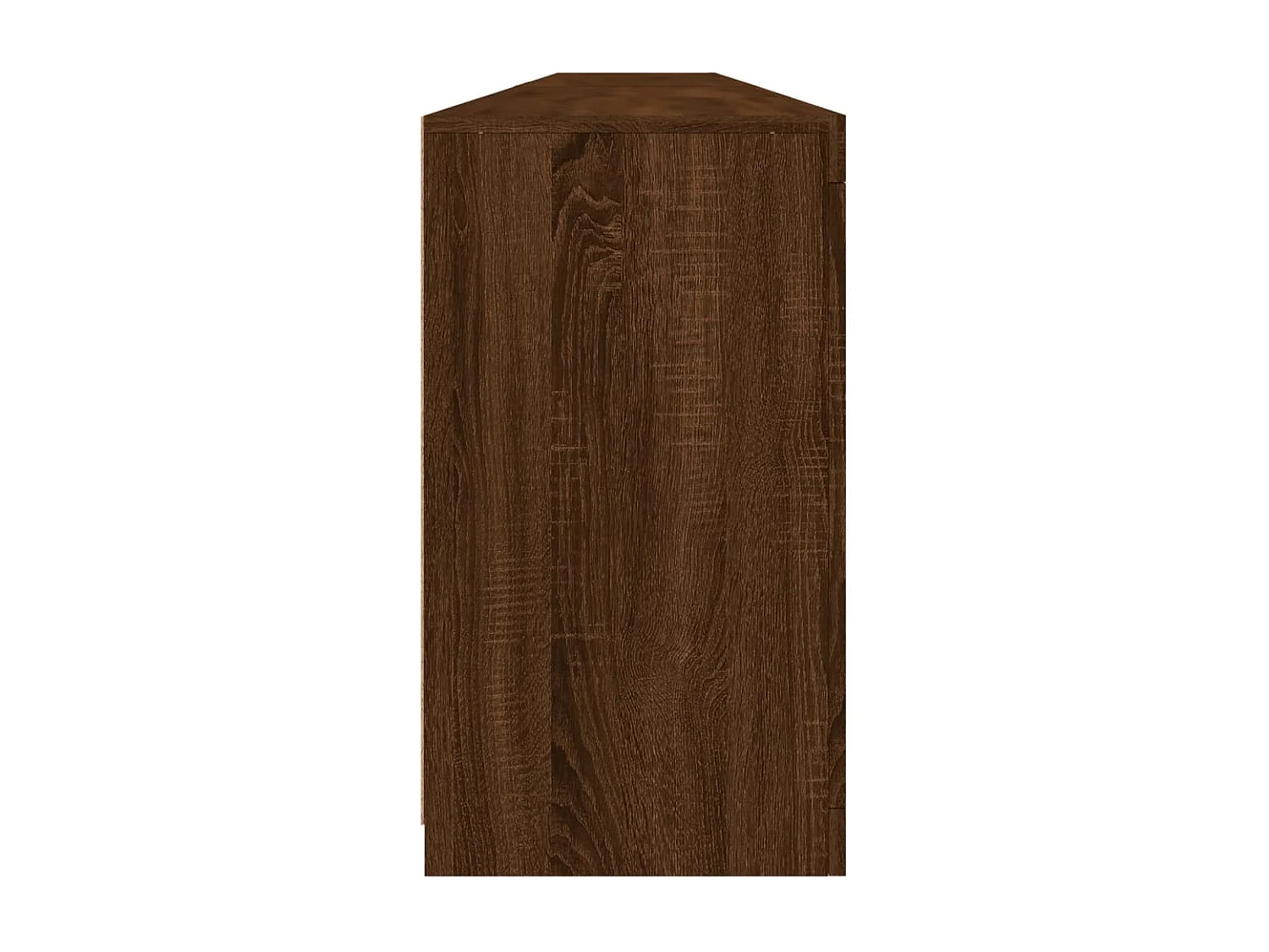 Aparador com luzes LED 283x37x67 cm carvalho castanho