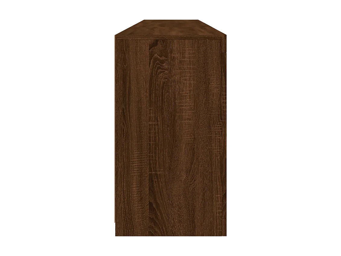 Aparador com luzes LED 181,5x37x67 cm carvalho castanho