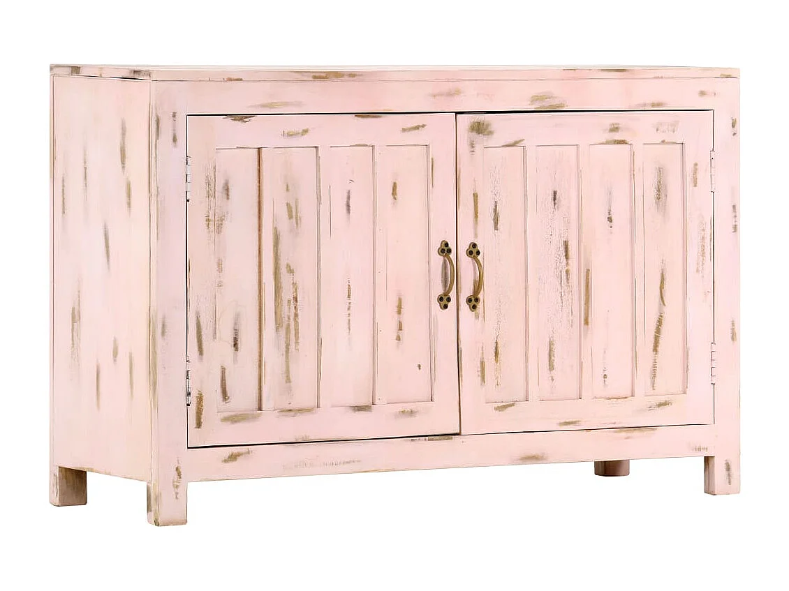 Sideboard Hellrosa 110x35x70 cm Massivholz Mango